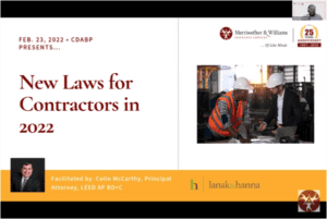 New Laws for Contractors in 2022